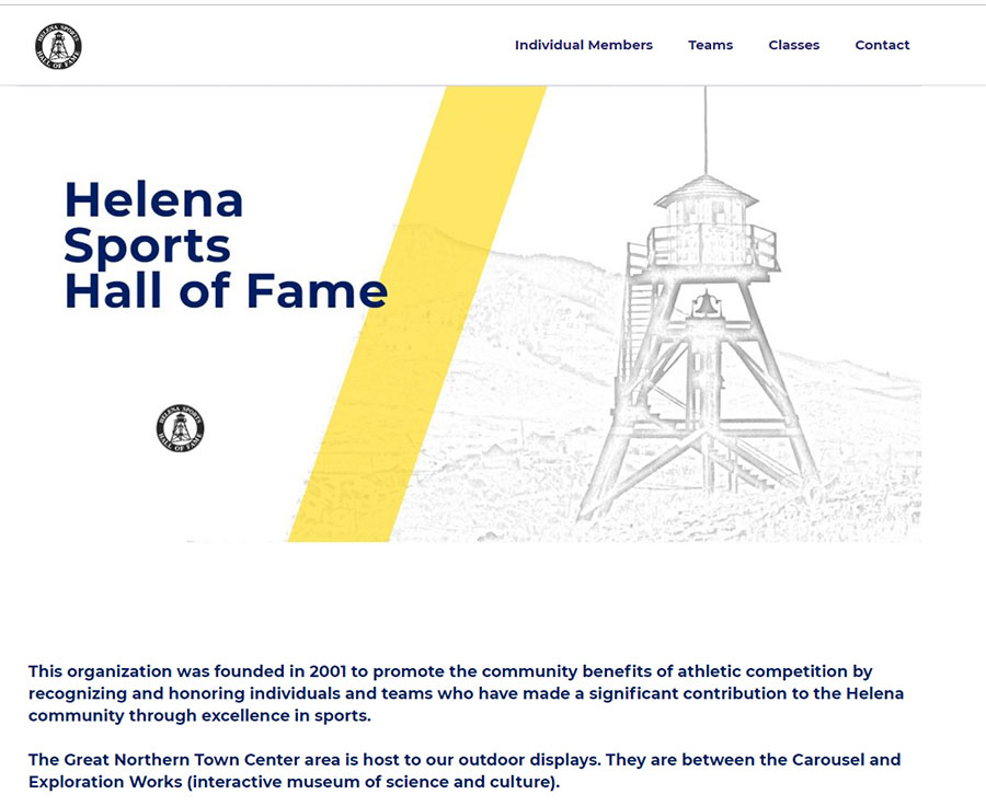 Helena Sports Hall of Fame screenshot